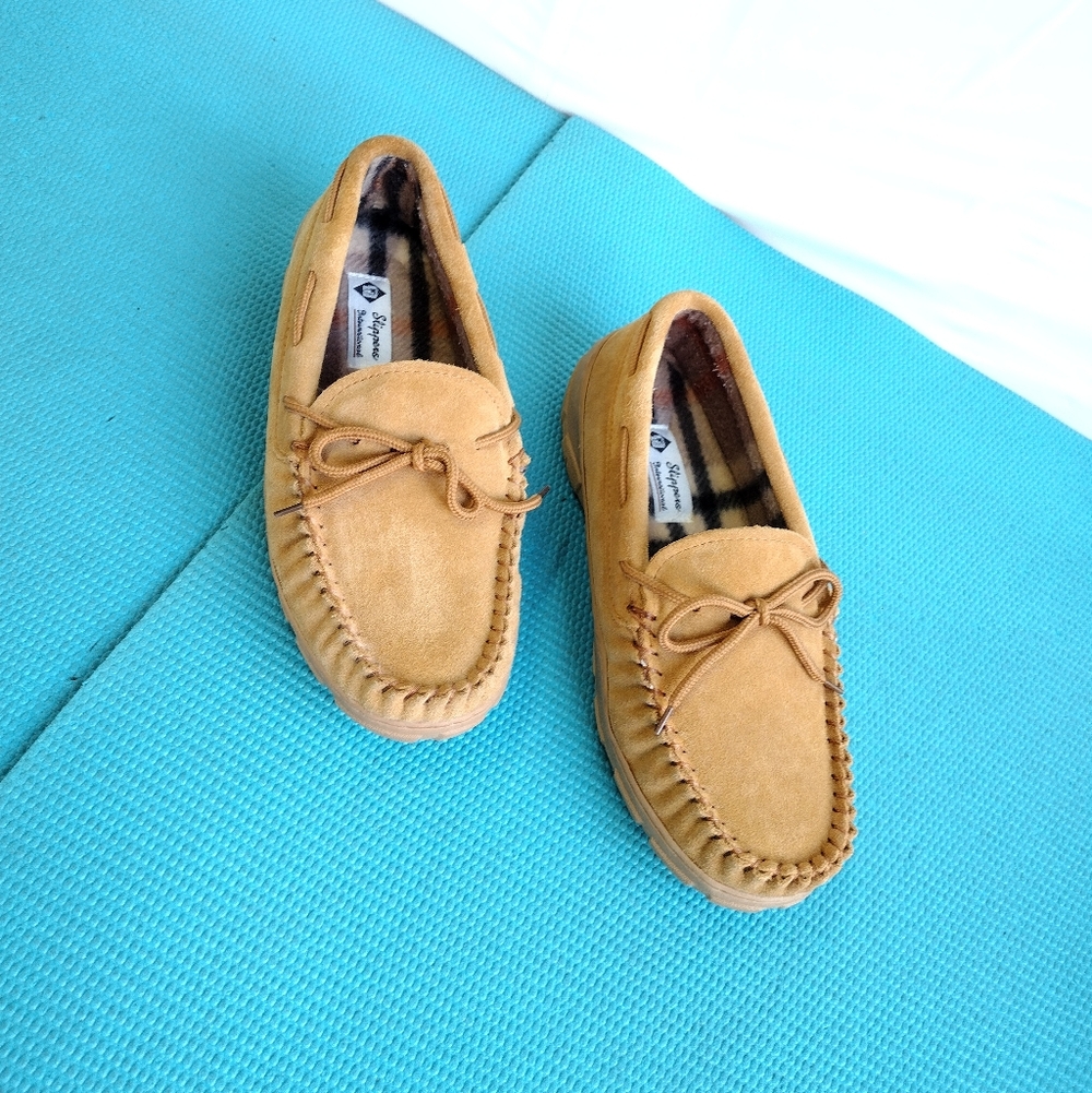 Men's Slippers International Nevada Slippers Polar Fleece Moccasin Size 8